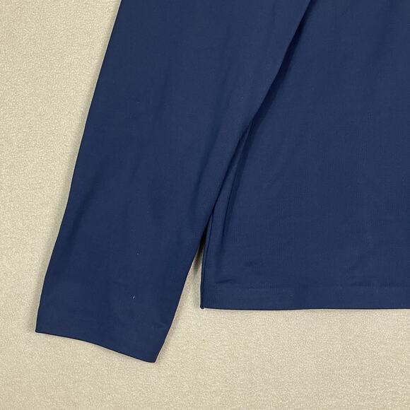 G Fore Pullover Mens L Blue Tech Jersey Golf 1/2 Zip Long Sleeve Stretch - Picture 7 of 13